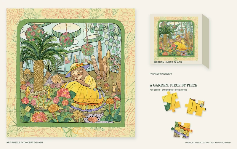 Garden Under Glass（温室后花园） — Concept Application · Art puzzle. Published image 6 of 10.