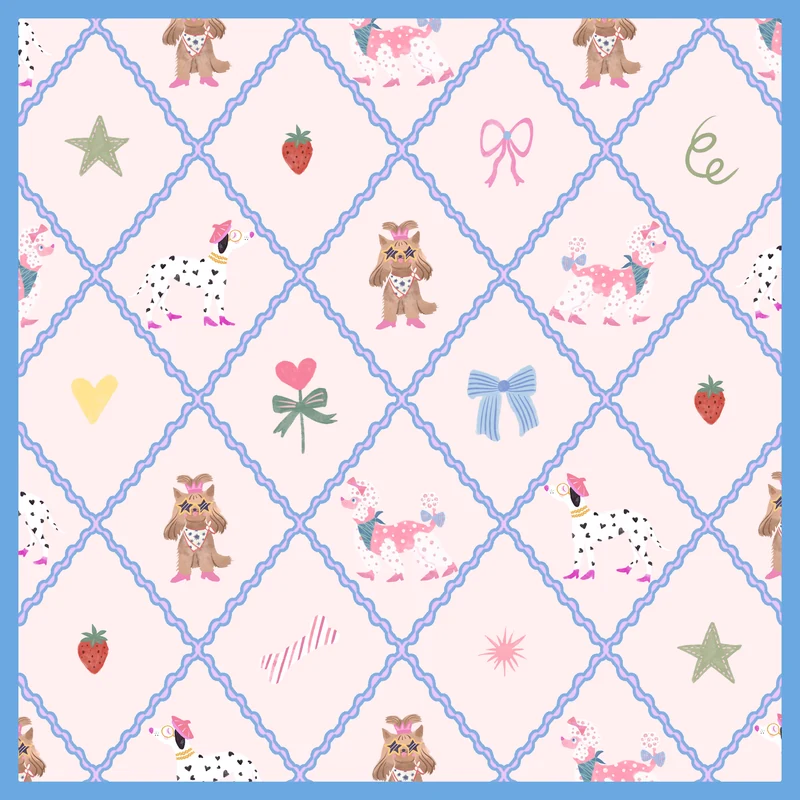 LAVISPER — Scarf & Illustration Collection（插画与丝巾系列） — Sweetheart Dogs · Overview. Published image 5 of 27.
