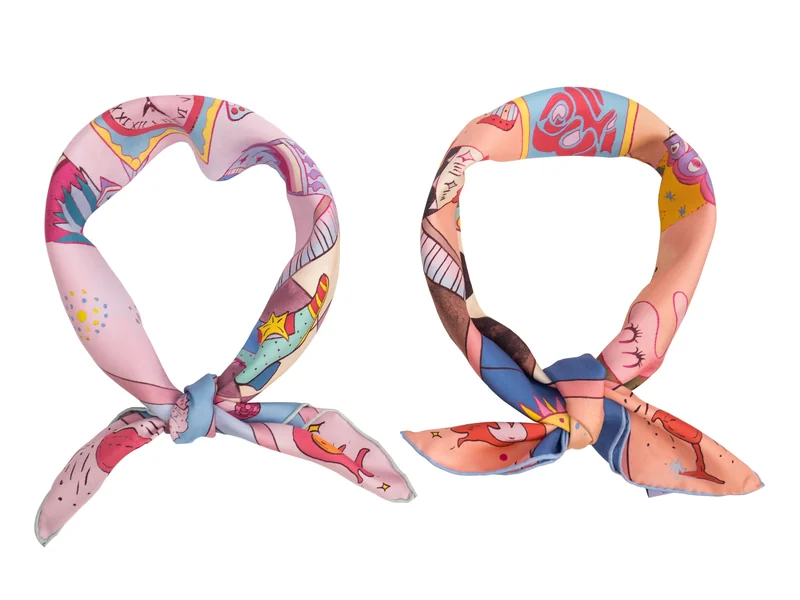 A Celebration of Abundance（丰衣足蛇） — Real Product · Knotted scarf detail. Published image 10 of 10.