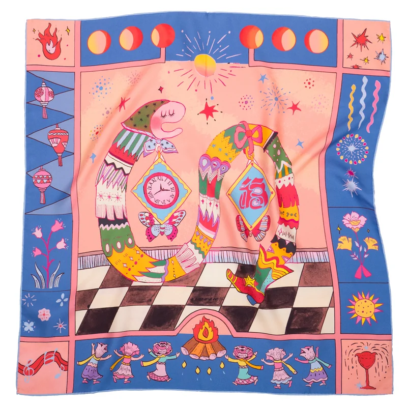A Celebration of Abundance（丰衣足蛇） — Real Product · Complete physical scarf. Published image 7 of 10.