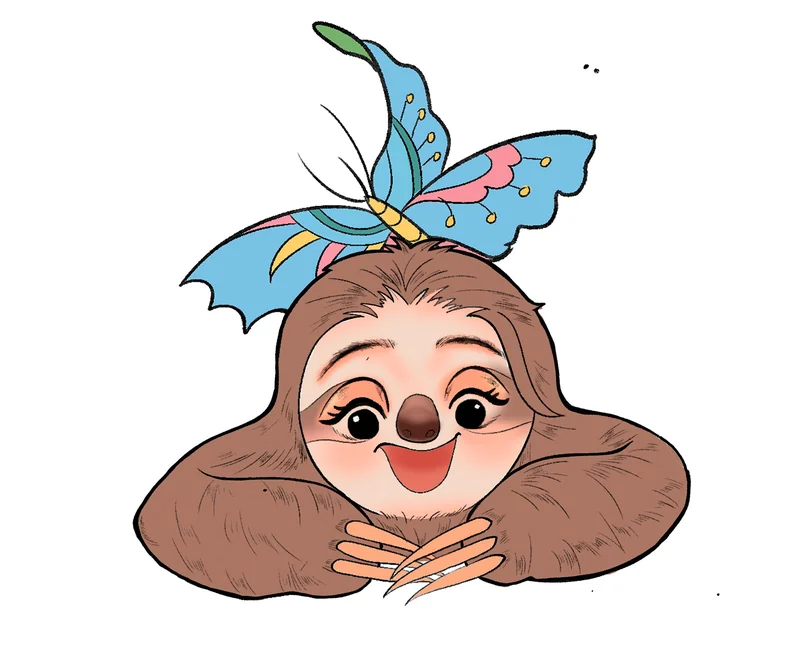 Dancing Kingdom（舞动王国） — Miss Sloth character illustration. Published image 1 of 11.