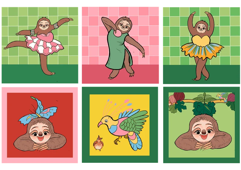 Dancing Kingdom（舞动王国） — Dancing character color studies. Published image 5 of 11.
