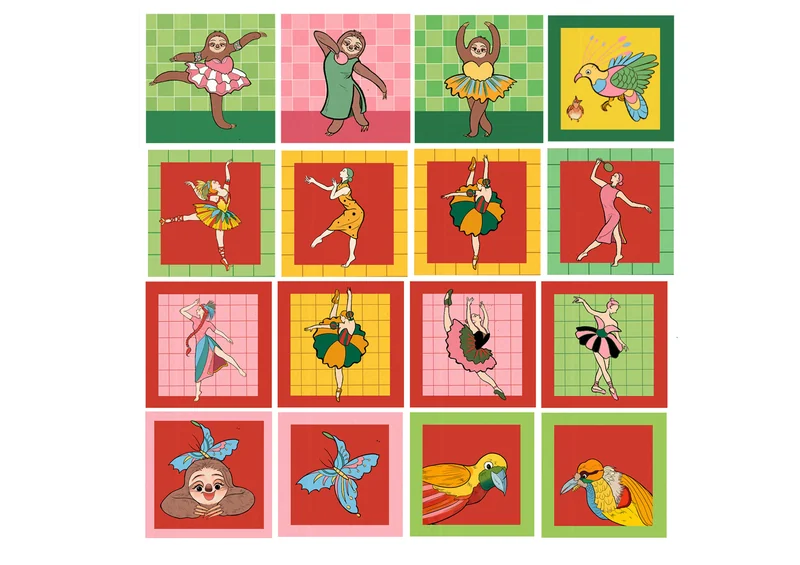 Dancing Kingdom（舞动王国） — Illustrated motif collection. Published image 6 of 11.