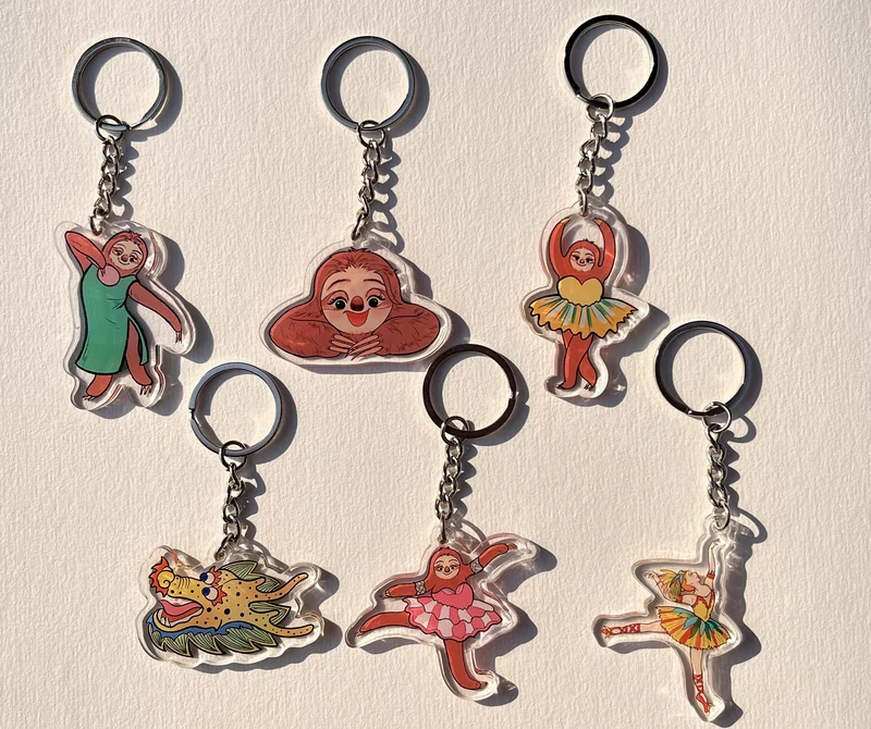 Dancing Kingdom（舞动王国） — Existing illustrated keychains. Published image 10 of 11.