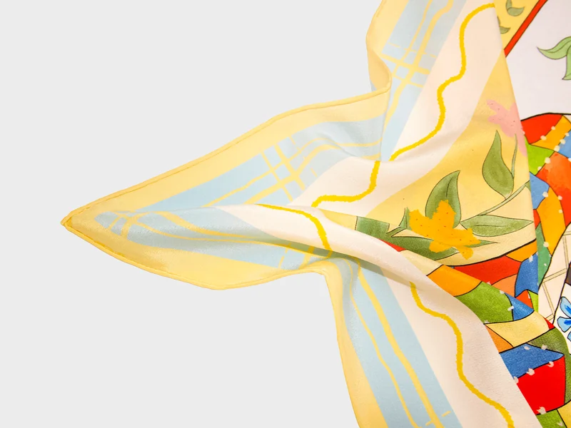 Spring Lily（春日百合） — Real Product · Folded textile detail. Published image 11 of 13.