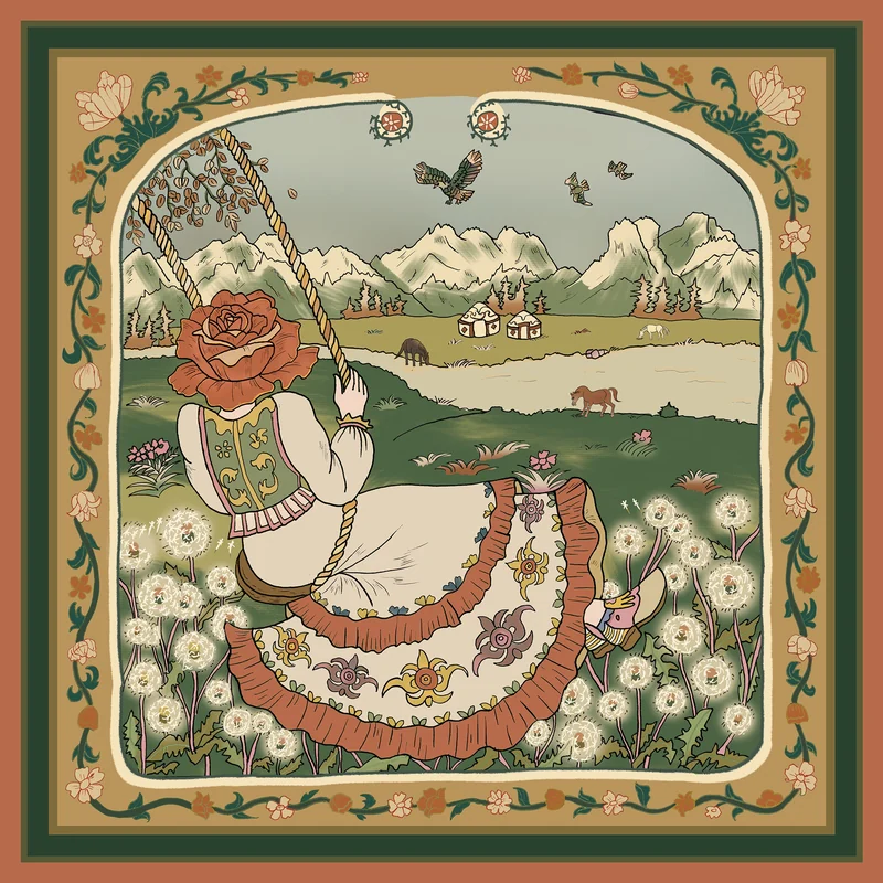 LAVISPER — Scarf & Illustration Collection（插画与丝巾系列） — Journey Through Xinjiang · Overview. Published image 4 of 27.