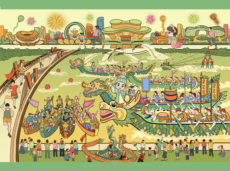 Shangyu City IP Cultural Tourism Illustration Series（上虞文旅插画）