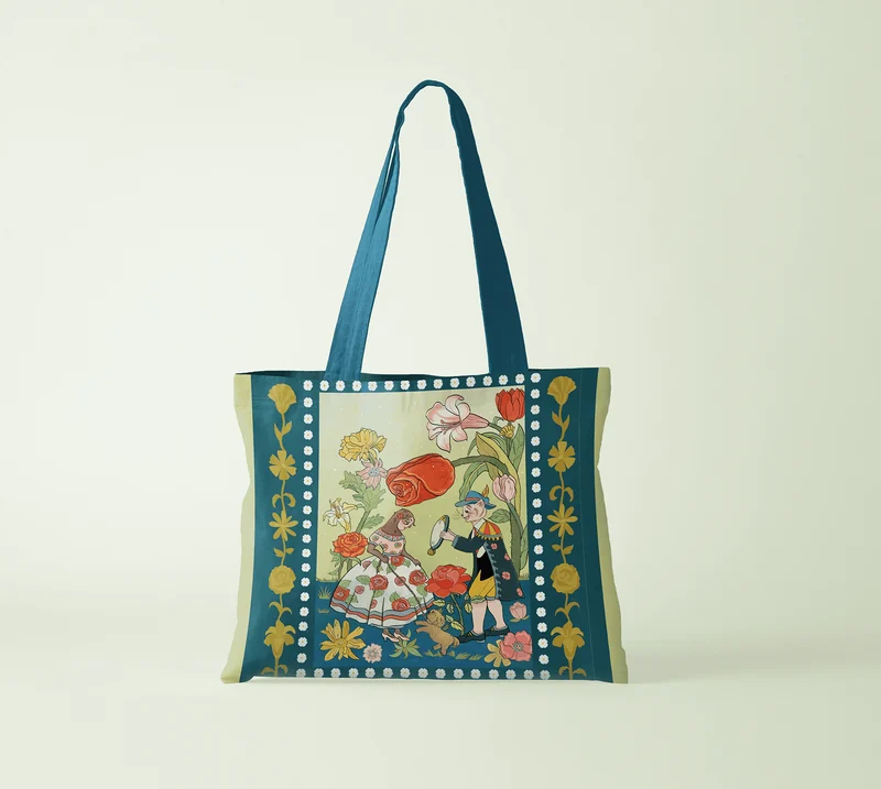 Ms. Sloth from The Adventure in the Garden（树懒小姐花园记） — Concept Application · Square tote visualization. Published image 6 of 6.
