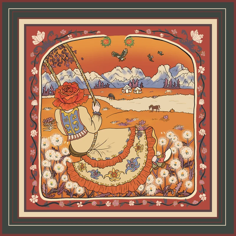 Ms. Rose’s Travels in Xinjiang（游疆之旅） — Imagined autumn colorway. Published image 5 of 11.