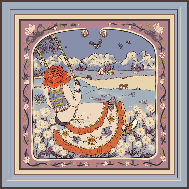 Ms. Rose’s Travels in Xinjiang（游疆之旅） — Imagined winter colorway. Published image 4 of 11.